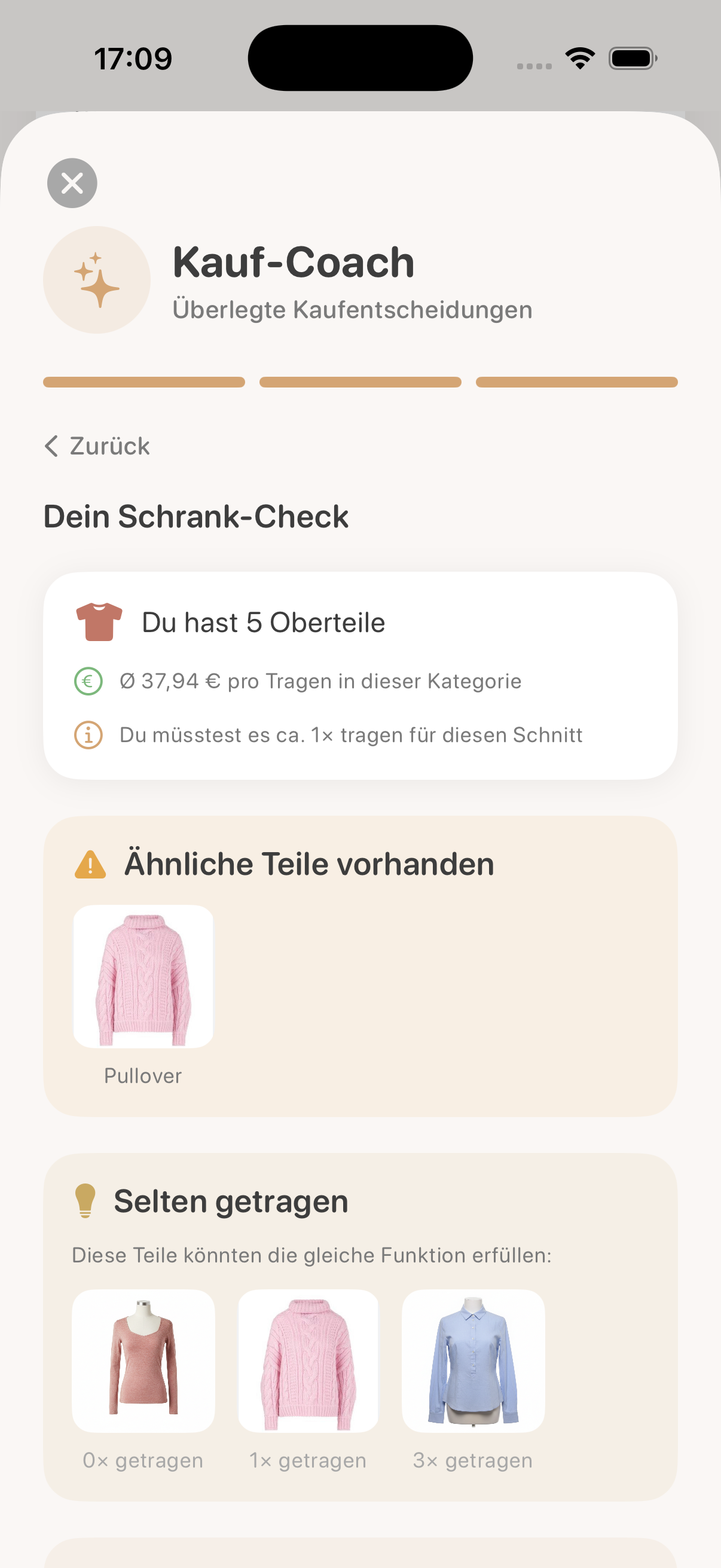 Kauf-Coach – Schrank-Check